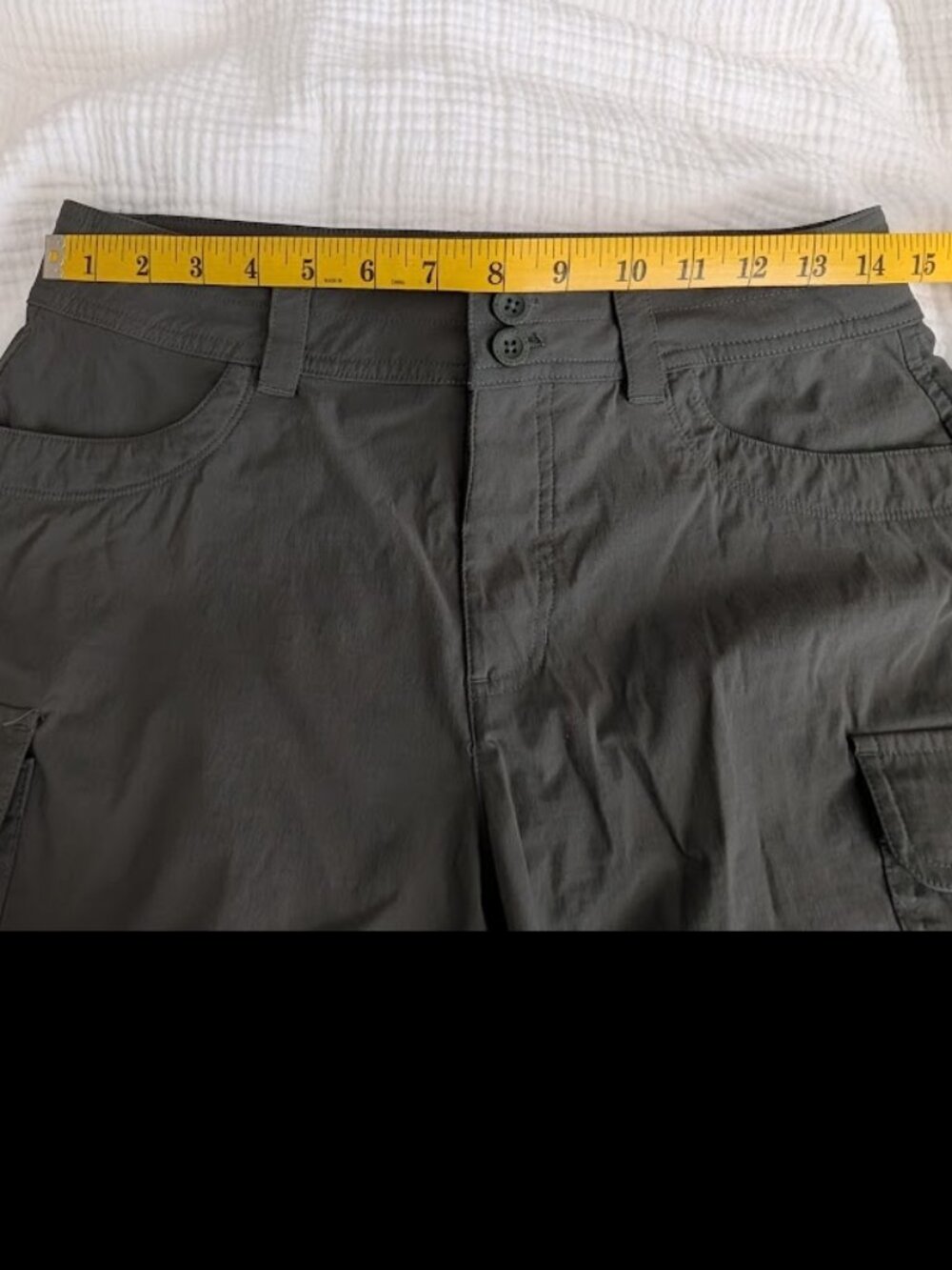Eddie Bauer Summer Trail Cargo Shorts – Olive - Size 4 - Picture 9 of 10